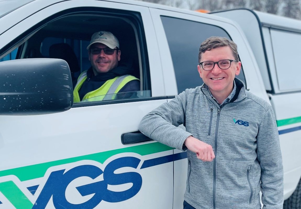 CEO Neale Lunderville checks in on a service call.