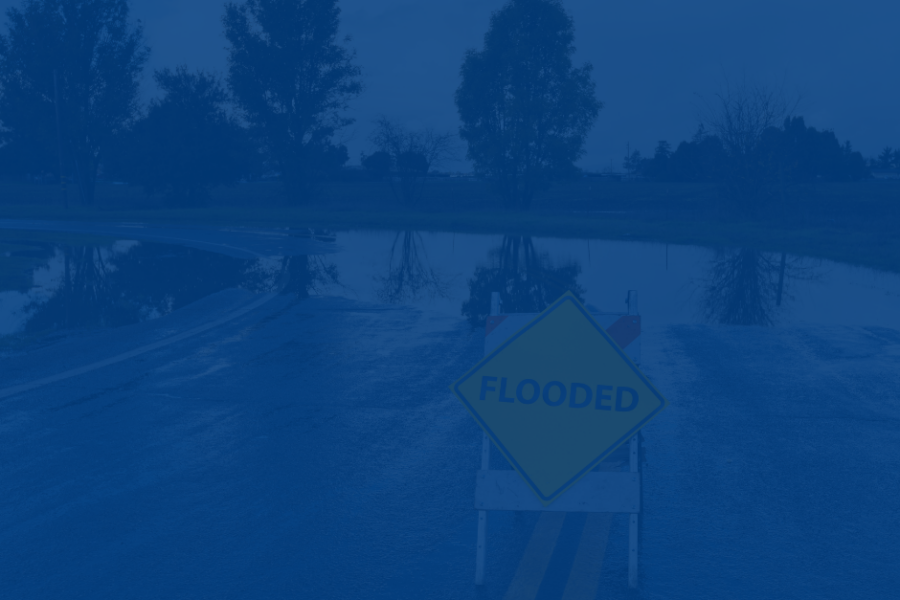 Image of a flooded road